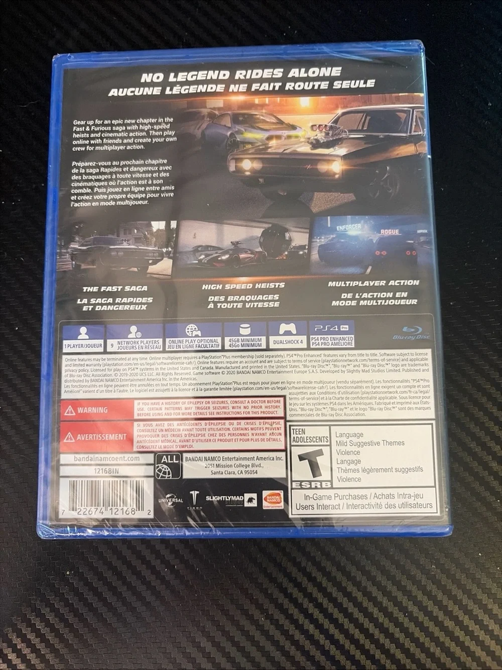 Sony PS4 Fast & Furious Crossroads – Blue Case